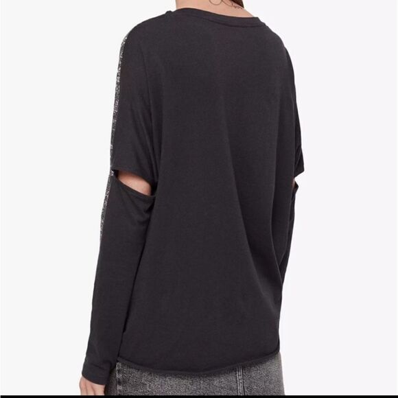 All Saints Lovers Wave Long Sleeve Tee Size XS - Picture 2 of 9